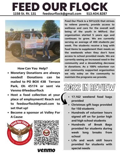 Flyer for feed our flock